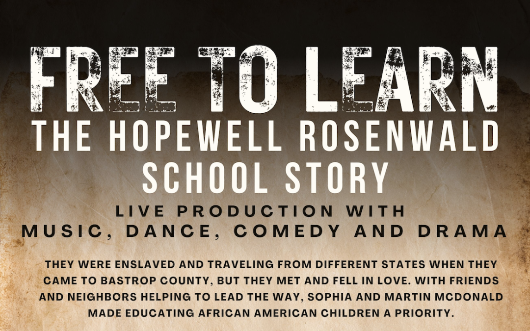 Special Event: FREE TO LEARN The Hopewell Rosenwald School Story | 5 November 2022